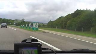 Route du Soleil France Langres splitting splitsing highway A31A5 [upl. by Andrea123]