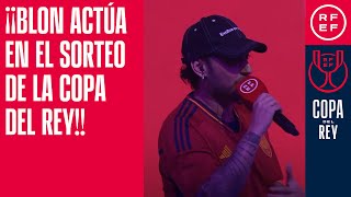 ¡¡Blon actúa en el sorteo de la Copa del Rey El freestyler improvisa en directo con ocho palabras [upl. by Balduin914]