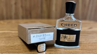 A4218D02 2018 Creed Aventus Does it smell any better than a 21 batch [upl. by Cele]