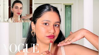 Kendall Jenner’s Guide to “Spring French Girl” Makeup Tutorial For Beginners  Vogue [upl. by Ciri614]