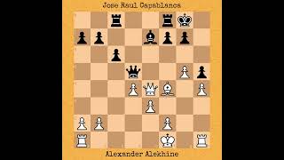 Alexander Alekhine vs Jose Raul Capablanca  World Championship Match 1927 chess [upl. by Ettenotna]