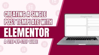 Elementor Tutorial How to Build Your Single Post Template [upl. by Yrrek132]