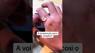 Oggi vi mostro un anello super semplice ✨🤍 smallbusiness gioielli madeinitaly jewellery [upl. by Anahir]