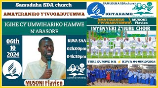 🛑 LIVE IGITARAMO  SAMUDUHA SDA AMAVUNA MUSONI  Flavien MIFEM [upl. by Thoer353]