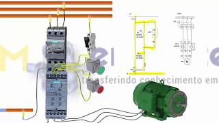 Comando para partida de motor com a softsatart Rw40 [upl. by Marciano]