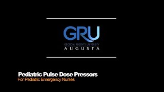 Pediatric Pulse Dose Pressor Administration [upl. by Wilkison207]