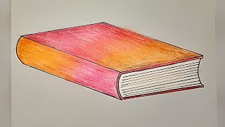 How to draw a Book  Drawing of Book for Beginners  Sketch [upl. by Enitsud908]