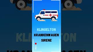 🚑 Krankenwagen Sirene Klingelton kostenlos downloaden für iPhone amp Android [upl. by Leivad]