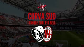 Milan i cori più belli della CURVA SUD Milano con TESTO 🔴⚫📢 [upl. by Tootsie]