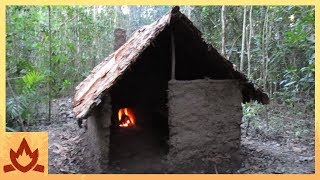 Primitive Technology Wattle and Daub Hut [upl. by Youngman]