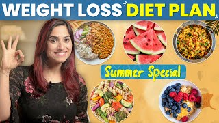 SUMMER DIET PLAN FOR WEIGHT LOSS in Hindi  Upto 5 Kg Fat Loss  By GunjanShouts [upl. by Teevens]