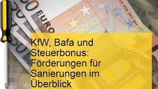 KfWFörderungen für Sanierungen im Überblick [upl. by Rehoptsirhc325]