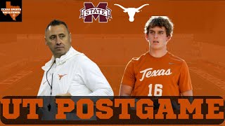 Texas Football Postgame Show  LIVE  Texas Longhorns  Mississippi State  Texas Sports Unfiltered [upl. by Tanaka]