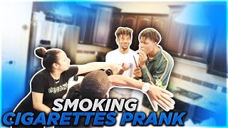 SMOKING IN THE HOUSE PRANK ON CARMEN amp COREY [upl. by Ifok793]