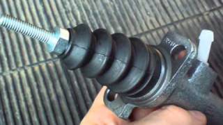 Audi 100 C3 Clutch Master Cylinder Change [upl. by Nodmac]