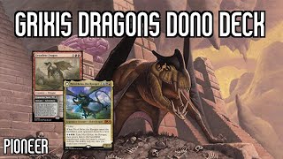 Overpowered Dragon Pile  Grixis Dragons Dono Deck  LCI Pioneer  MTGO [upl. by Philo]