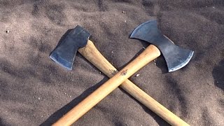 Gransfors Bruk Double Bit Working Axe VS American Felling Axe [upl. by Barnaba]