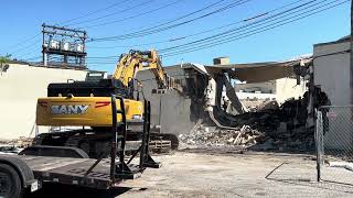 Demolition underway at Allen Press building in downtown Lawrence [upl. by Norita]