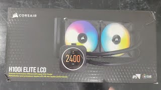 Corsair H100i Elite LCD 240mm  Unboxing [upl. by Alber]