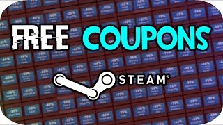 How To Get FREE GAME COUPONS on Steam [upl. by Ecilegna]