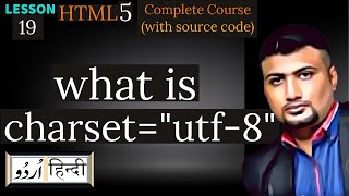 html utf8charsetencoding elements or tags  Html5 tutorial19 in HindiUrdu [upl. by Kuehn]