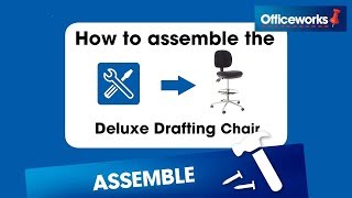 Deluxe Drafting Chair Assembly Instructions [upl. by Ocramed]