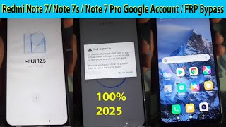 Redmi Note 7 Note 7s  Note 7 Pro Google Account  FRP Bypass Without pc 🖥 20242025 [upl. by Anwahsad579]