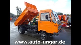 Multicar M26 Kipper Baujahr 2000 Allrad 4x4 wwwautoungarde [upl. by Crifasi948]