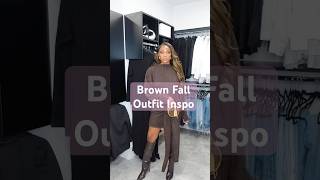 Brown Fall Outfit Inspo  fallfashion grwm grwmoutfit fashion outfit [upl. by Aikrehs]