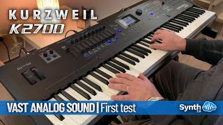 KURZWEIL K2700  VAST ANALOG SOUND  First test [upl. by Ahsahtan959]