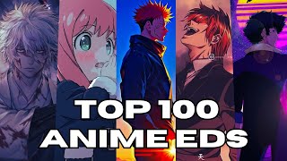 MY TOP 100 ANIME ENDINGS OF ALL TIME Updated October 2024 [upl. by Darci]