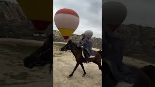 Cappadocia Photoshooting With Horse Riding And Hot Air Balloons CappaTufaa [upl. by Nod]