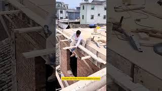 Concrete roof beam formwork installation process [upl. by Haik]