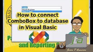 How to connect ComboBox to database in Visual Basic [upl. by Aikrahs]