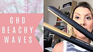 How To Create Beachy Waves On Short Fine Hair with a Flat IronStraighteners [upl. by Fulviah]