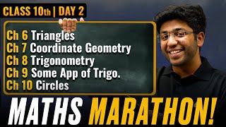 Class 10th Maths Marathon  CH 6 to CH 10 🔥  Shobhit Nirwan [upl. by Hayyikaz302]