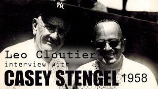 CASEY STENGEL Interviewed by Leo Cloutier in 1958  St Petersburg FLA [upl. by Andra102]