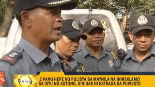 Mayor Erap sacks 2 more police chiefs [upl. by Natehc17]