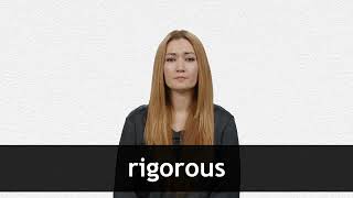 How to pronounce RIGOROUS in American English [upl. by Ailugram598]