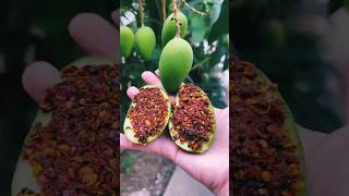 Mango lover food mangomastani mangoes Street food mango spicy mangoes [upl. by Anirtek]