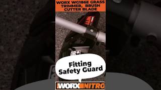 Worx How to fit the Safety Guard WG186E [upl. by Ahtan]