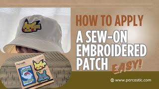 How to Apply A Sewon Embroidered Patch  Easy  Step by Step [upl. by Ecnedurp]