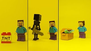 LEGO Minecraft  Steve Compilation Pt 1 [upl. by Constantina]