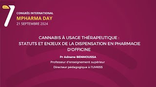 Cannabis à usage Thérapeutique  Statuts et enjeux de la dispensation en Pharmacie d’officine [upl. by Queridas]