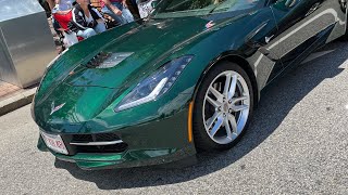 Corvette show at old ￼ orchard ￼ Beach ￼in ME [upl. by Neirual]