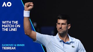 Novak Djokovic amp Jannik Sinners Incredible ThirdSet Tiebreak  Australian Open 2024 [upl. by Reinold]