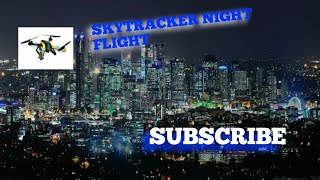 Flying at night with the skytracker gps video drone [upl. by Naujahs]