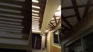 Transform your CEILING with WOODEN SLATS and LED LIGHTING shorts [upl. by Lanford]