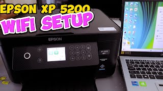 EPSON XP 5200 WIFI SETUP WITH COMPUTER [upl. by Raleigh598]