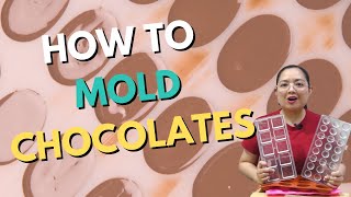 How to Mold Chocolates  Craft Chocolate Making [upl. by Cnahc]